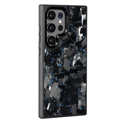 Blue Large Fragment  | Forged Carbon Fiber | Samsung Case | IMPACT SERIES 2.0
