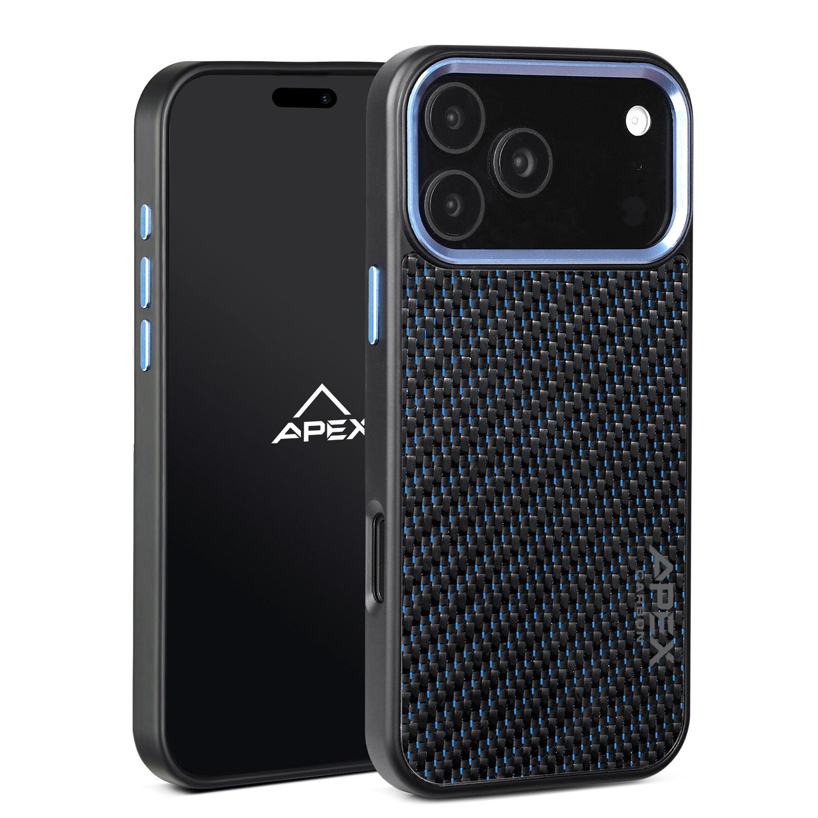 Carbon Fiber Blue Lace | iPhone Case | IMPACT SERIES 2.0