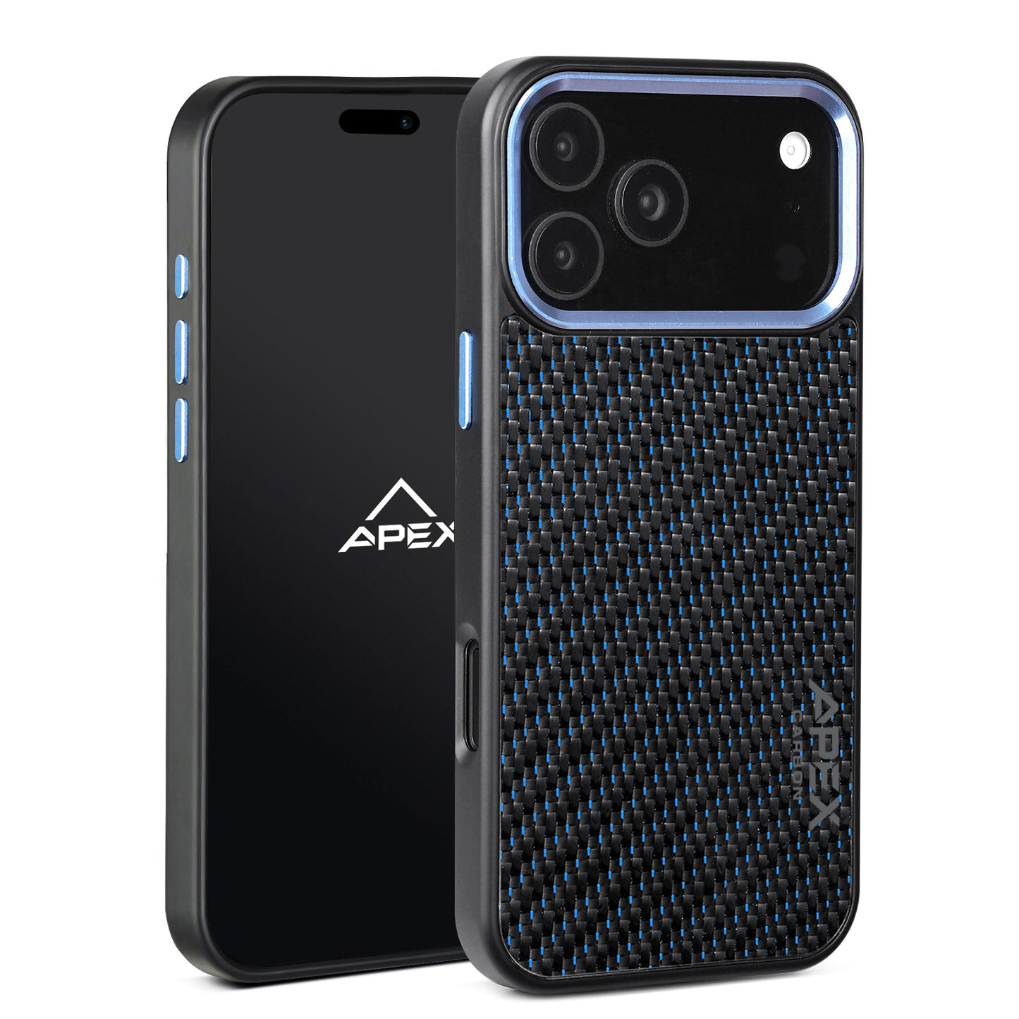 Carbon Fiber Blue Lace | iPhone Case | IMPACT SERIES 2.0