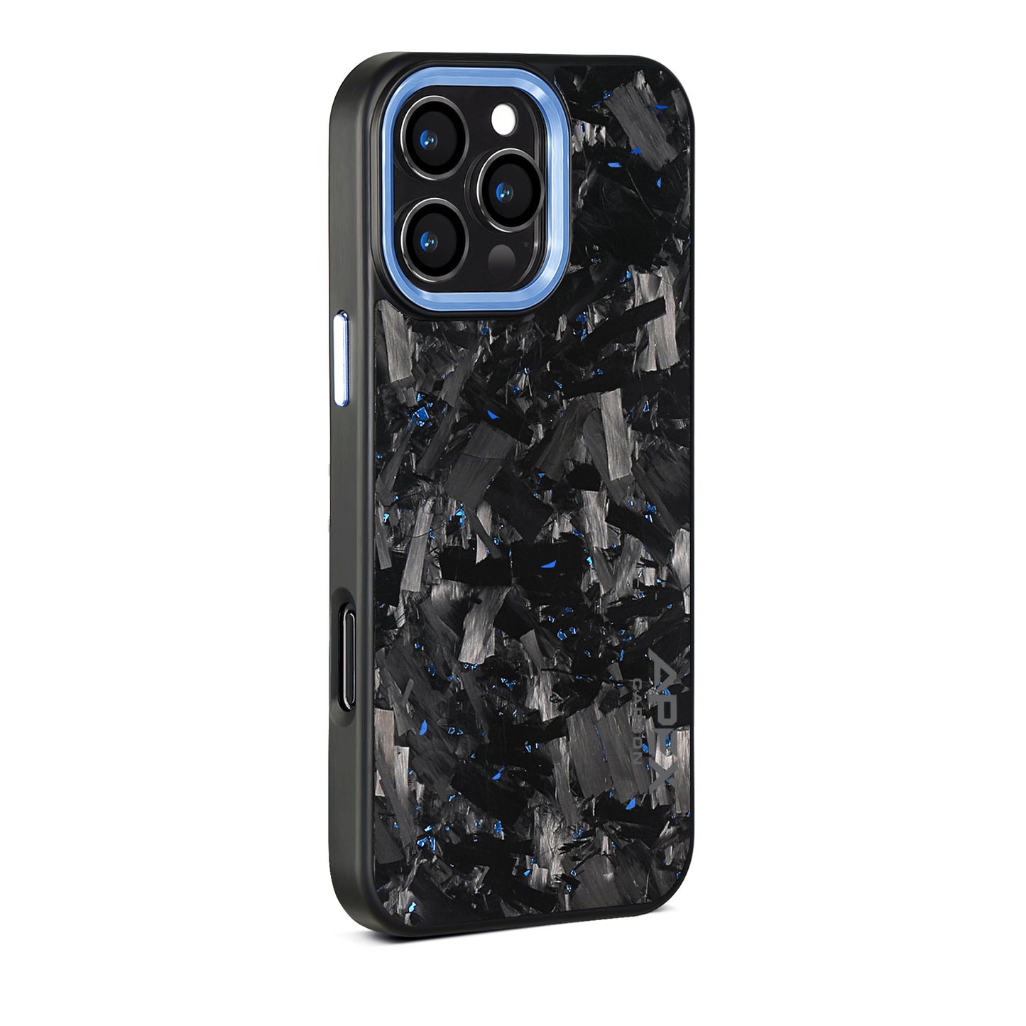 Blue Large Fragment  | Forged Carbon Fiber | iPhone Case | IMPACT SERIES 2.0