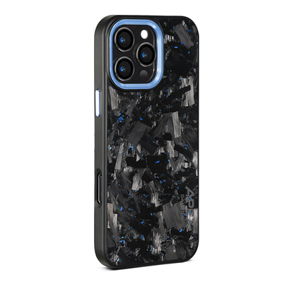 Blue Large Fragment  | Forged Carbon Fiber | iPhone Case | IMPACT SERIES 2.0