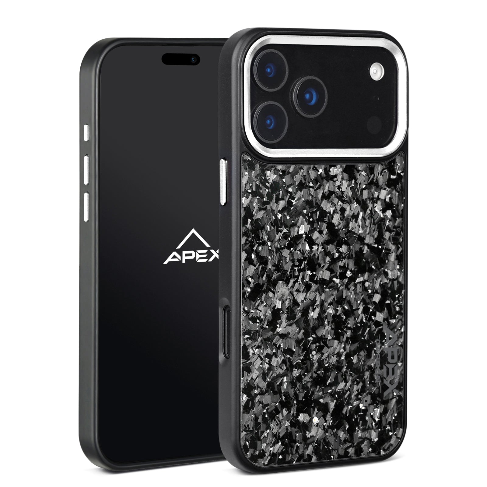 Silver Fragment  | Forged Carbon Fiber | iPhone Case | IMPACT SERIES 2.0