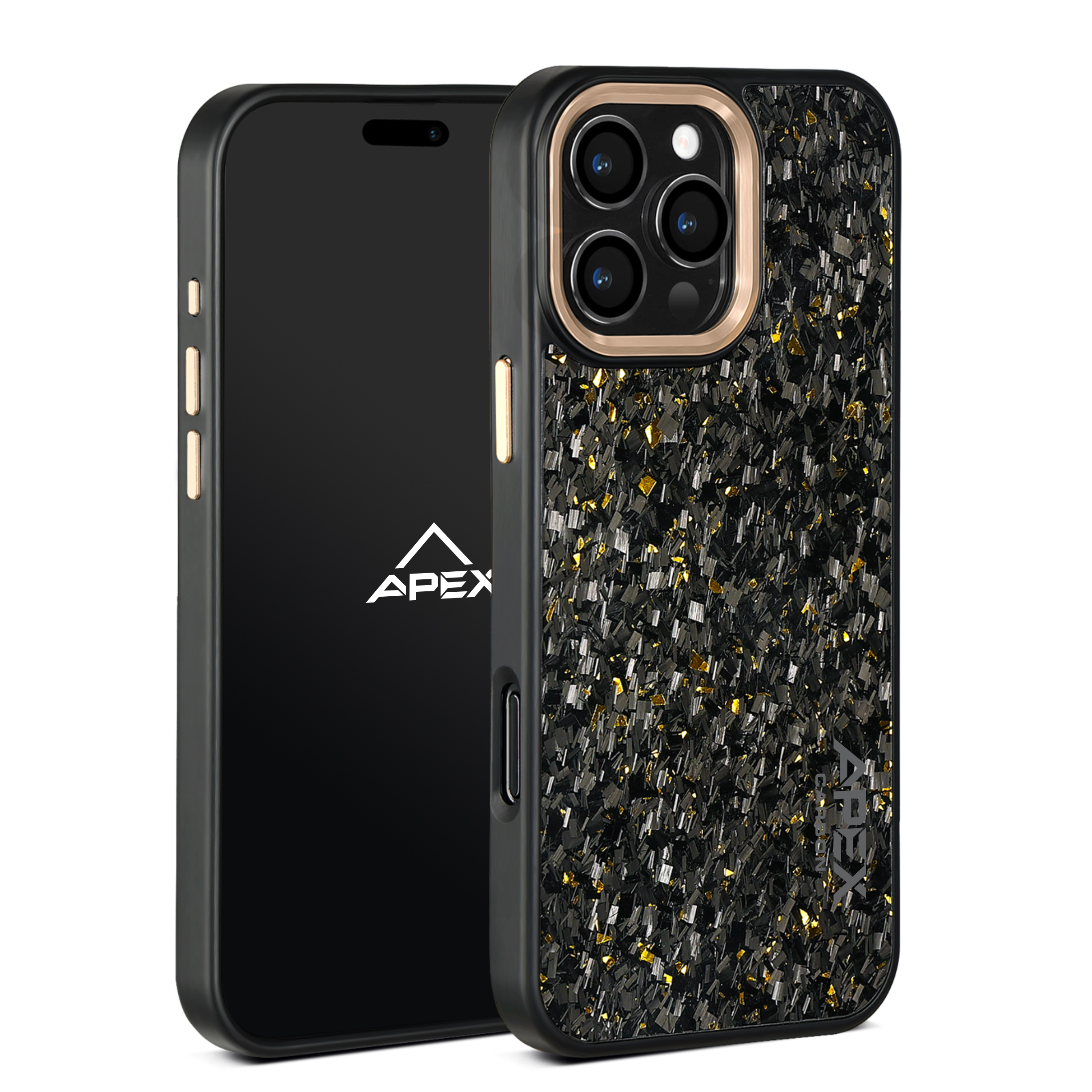 Gold Fragment  | Forged Carbon Fiber | iPhone Case | IMPACT SERIES 2.0