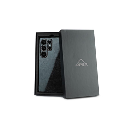 Black Fragment | Forged Carbon Fiber | Samsung Case | SQUELETON SERIES