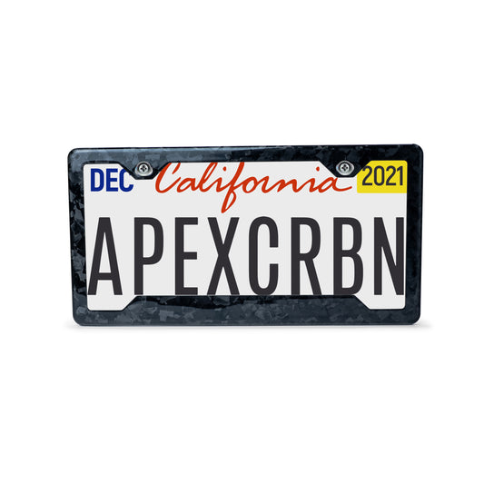 Black Fragment | Forged Carbon Fiber License Plate Frame