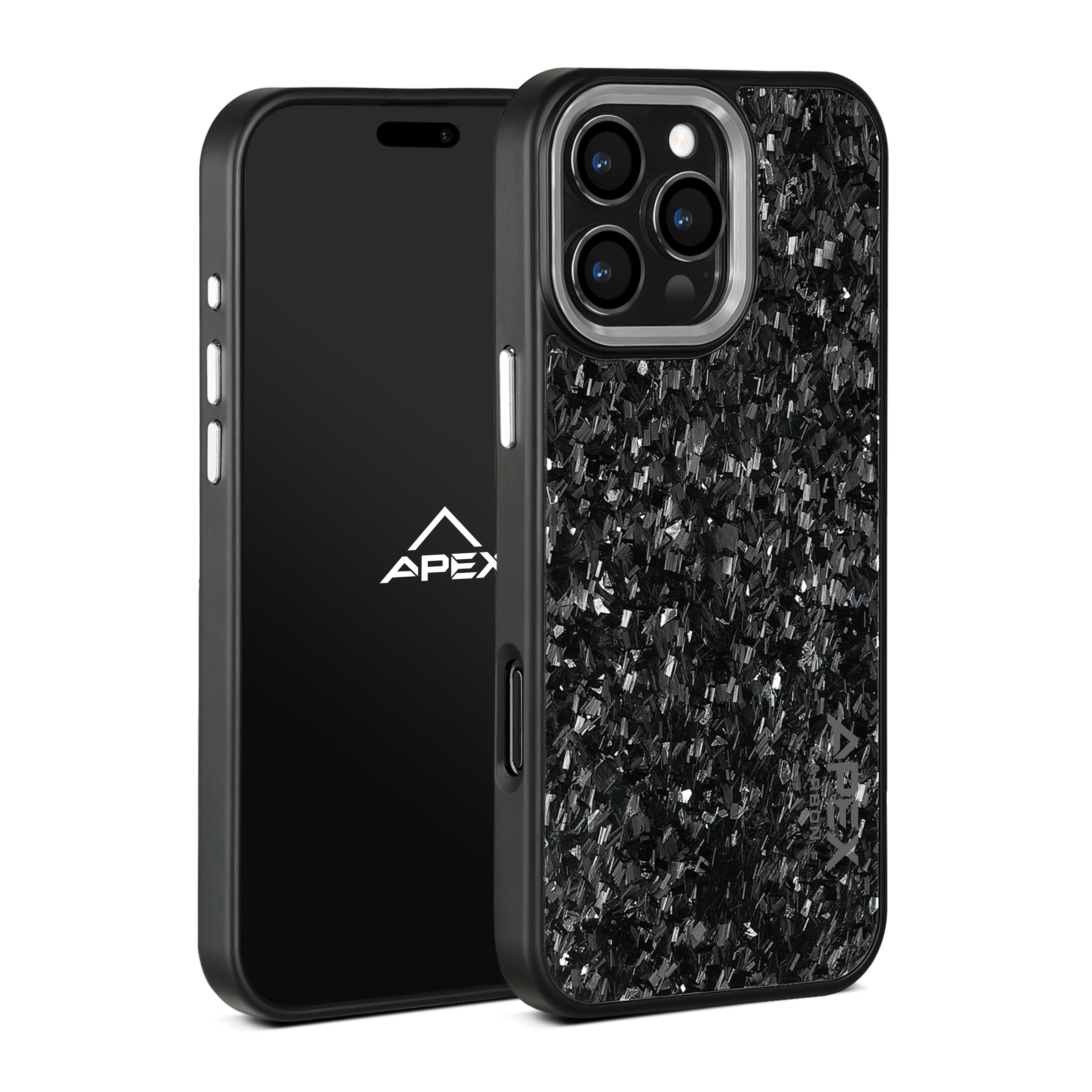 Silver Fragment  | Forged Carbon Fiber | iPhone Case | IMPACT SERIES 2.0