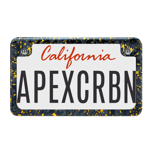 Green Fragment | Carbon Fiber Motorcycle License Plate Frame
