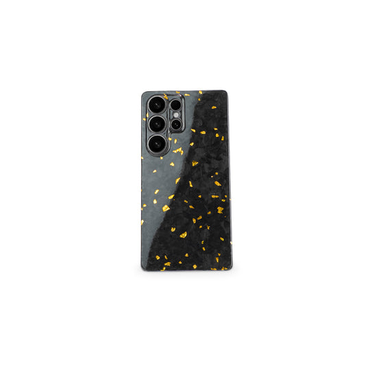 Gold Fragment | Forged Carbon Fiber | Samsung Case | SQUELETON SERIES