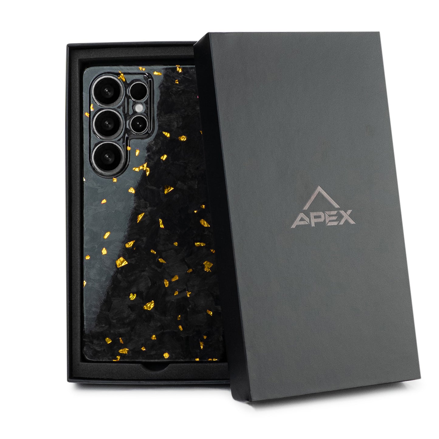 Gold Fragment | Forged Carbon Fiber | Samsung Case | SQUELETON SERIES