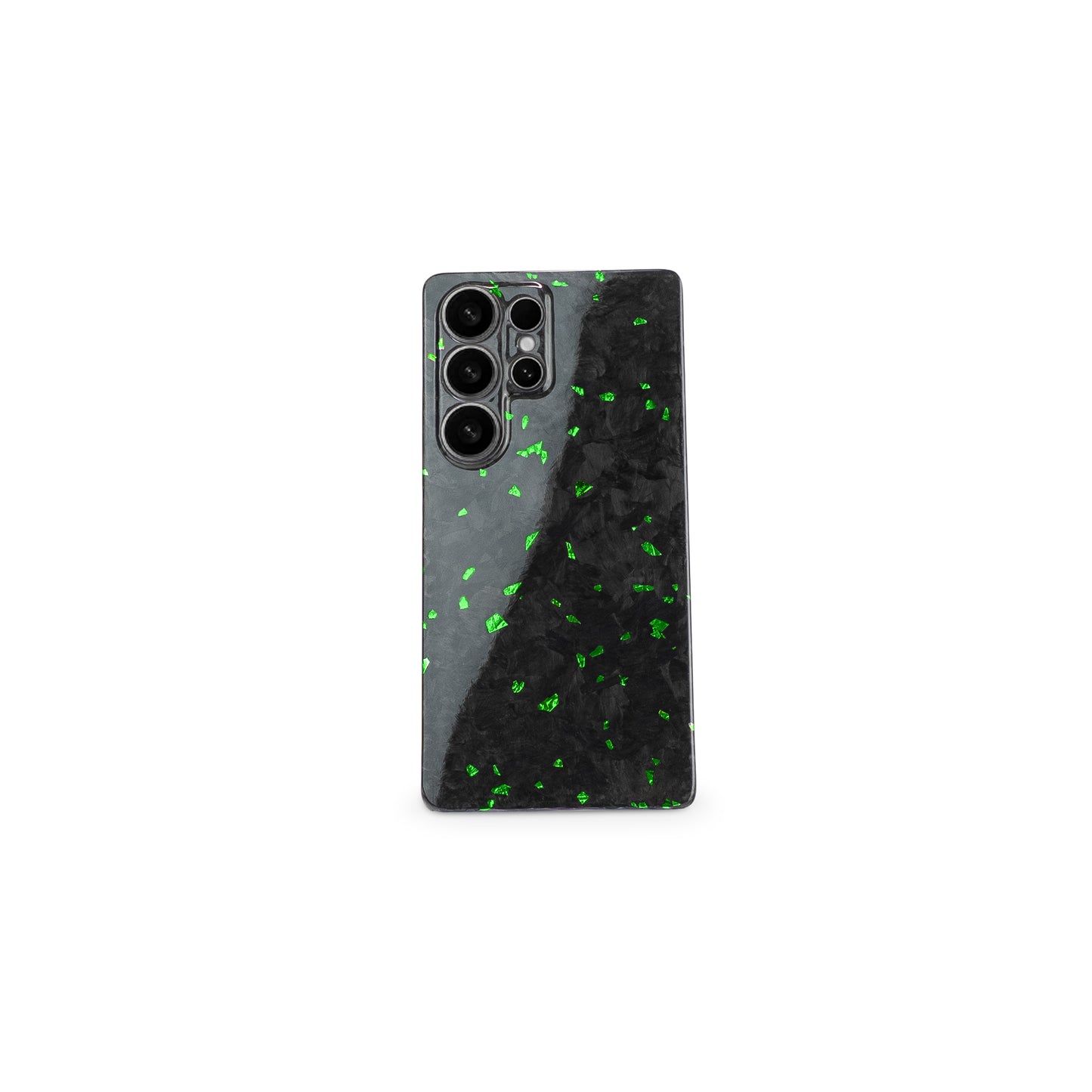 Green Fragment | Forged Carbon Fiber | Samsung Case | SQUELETON SERIES