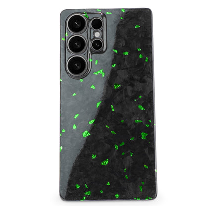 Green Fragment | Forged Carbon Fiber | Samsung Case | SQUELETON SERIES