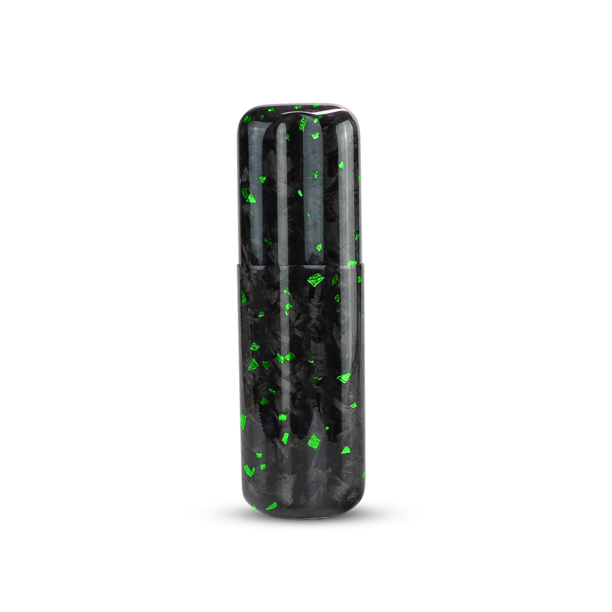 Green Fragment | Real Forged Carbon Fiber | 2 Tube Cigar Case