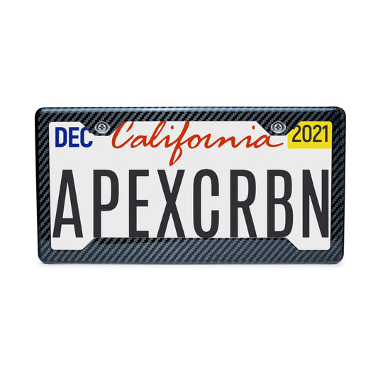 Black Lace | Carbon Fiber License Plate Frame