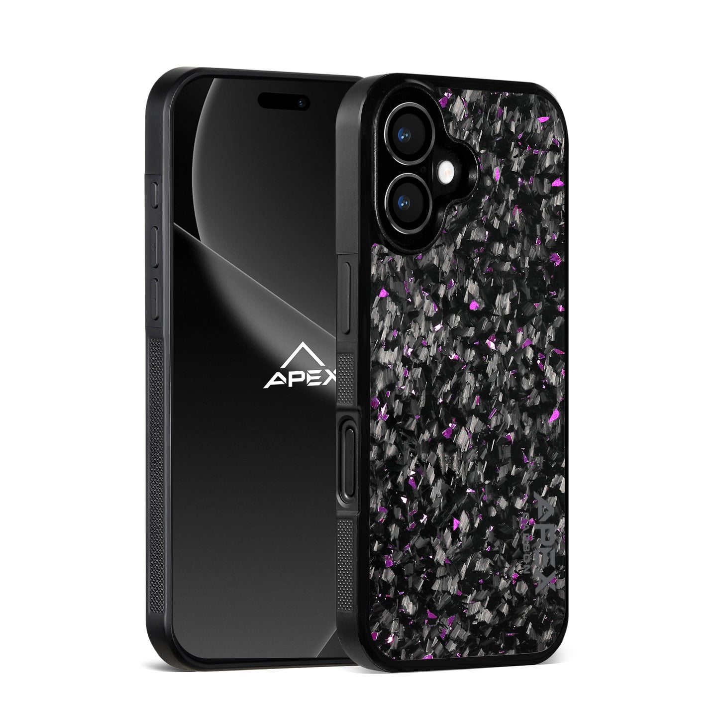 Purple Fragment  | Forged Carbon Fiber | iPhone Case | IMPACT SERIES