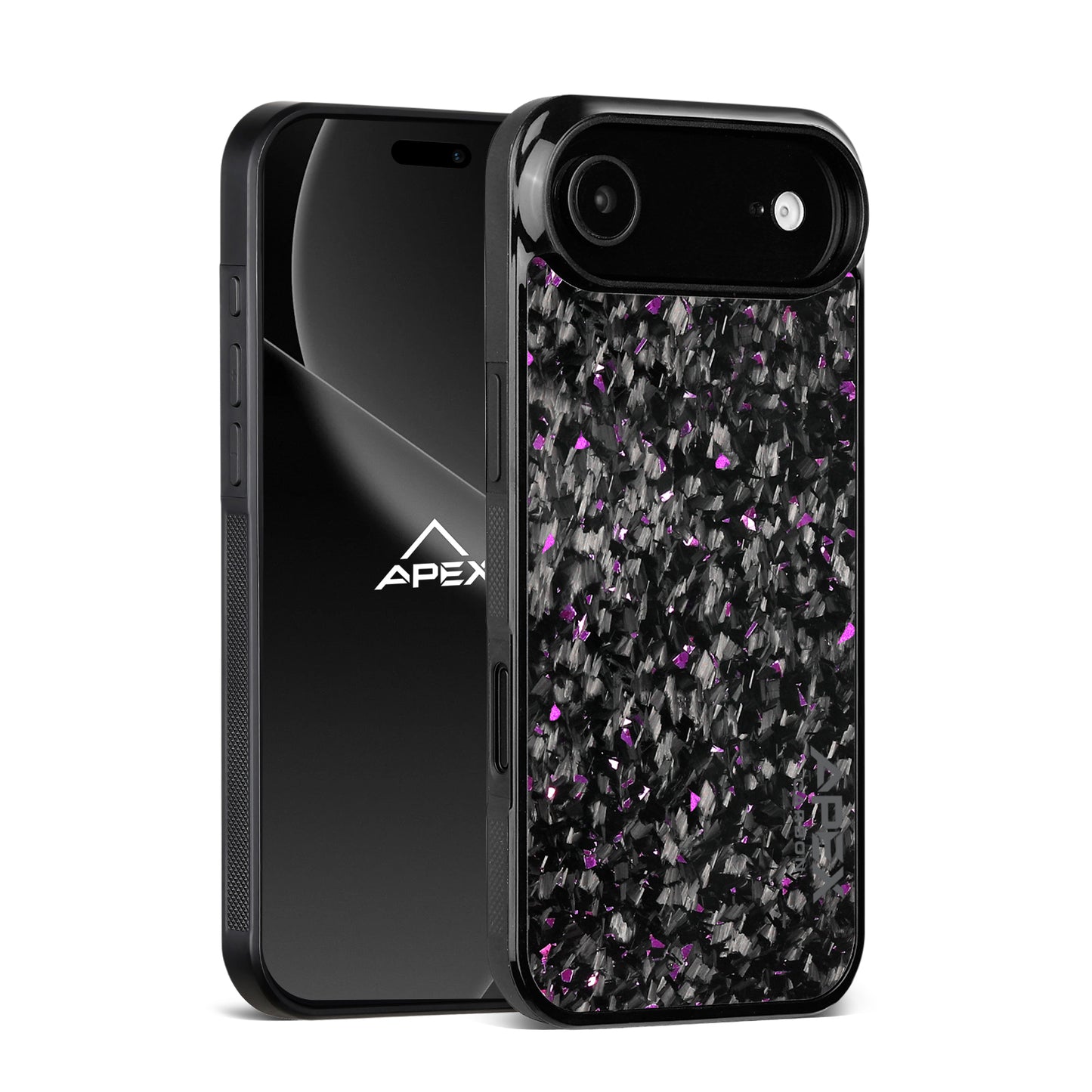 Purple Fragment  | Forged Carbon Fiber | iPhone Case | IMPACT SERIES