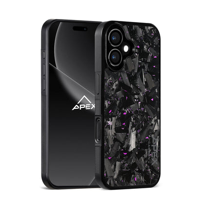 Purple Large Fragment Series | Forged Carbon Fiber | iPhone Case | IMPACT SERIES
