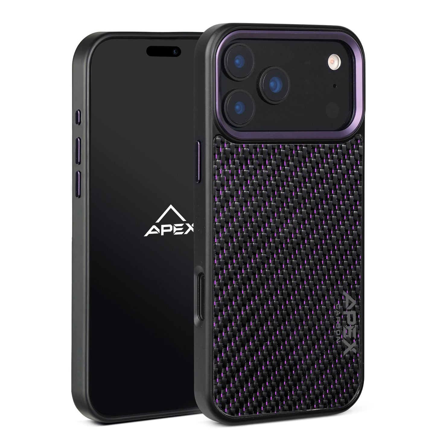 Carbon Fiber Purple Lace | iPhone Case | IMPACT SERIES 2.0