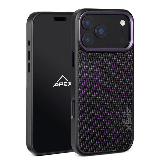 Carbon Fiber Purple Lace | iPhone Case | IMPACT SERIES 2.0