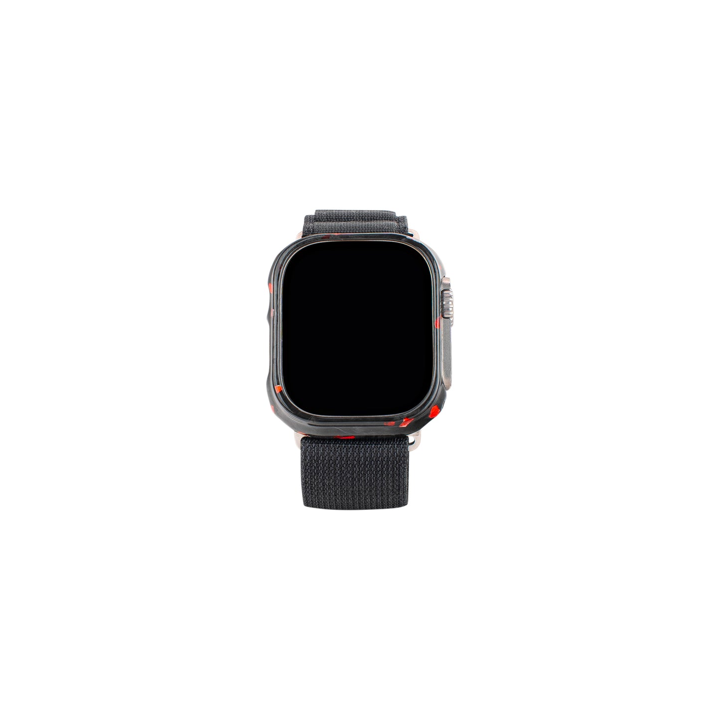 Apple Watch | Red Fragment | Real Forged Carbon Fiber Case