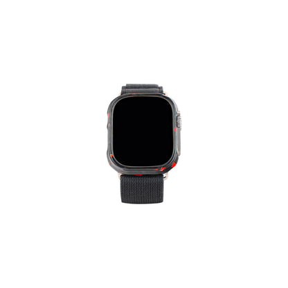 Apple Watch | Red Fragment | Real Forged Carbon Fiber Case