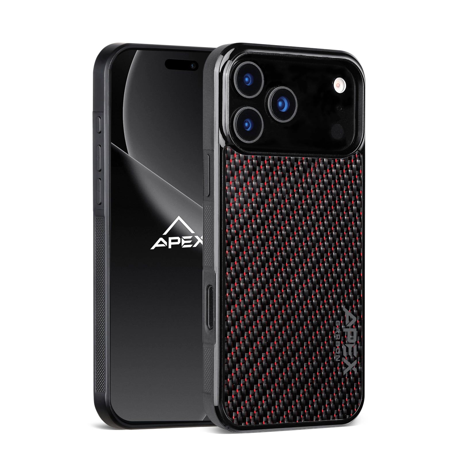 Carbon Fiber Red Lace | iPhone Case | IMPACT SERIES