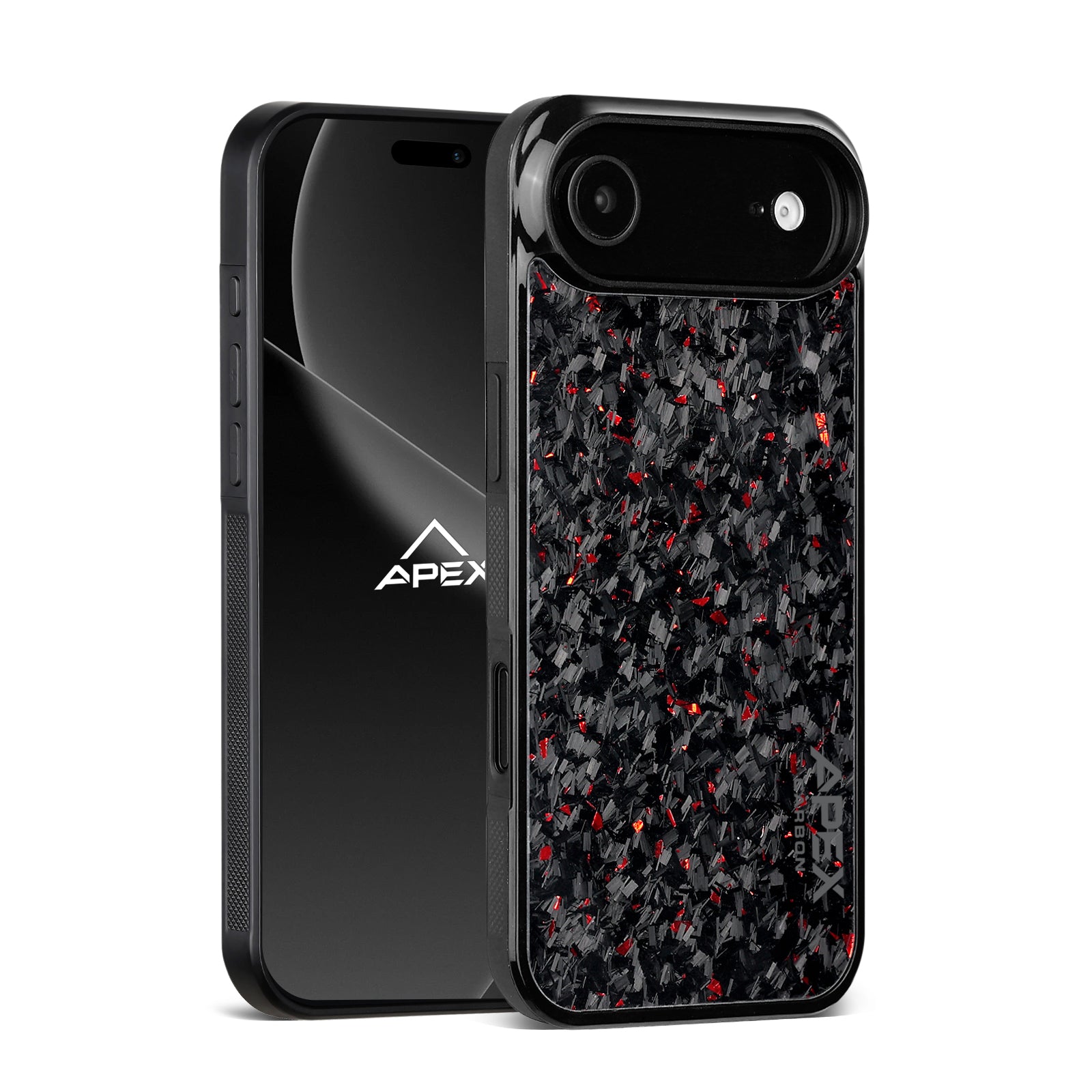 Red Fragment | Forged Carbon Fiber | iPhone Case | IMPACT