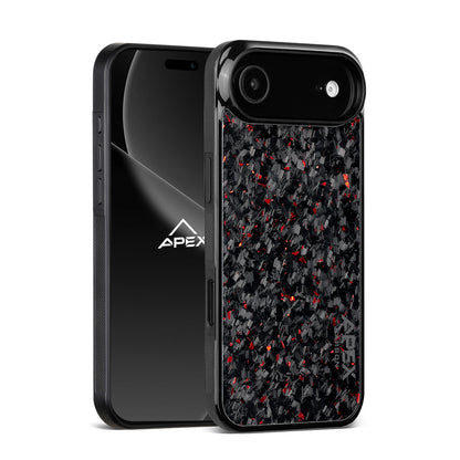 Red Fragment  | Forged Carbon Fiber | iPhone Case | IMPACT SERIES