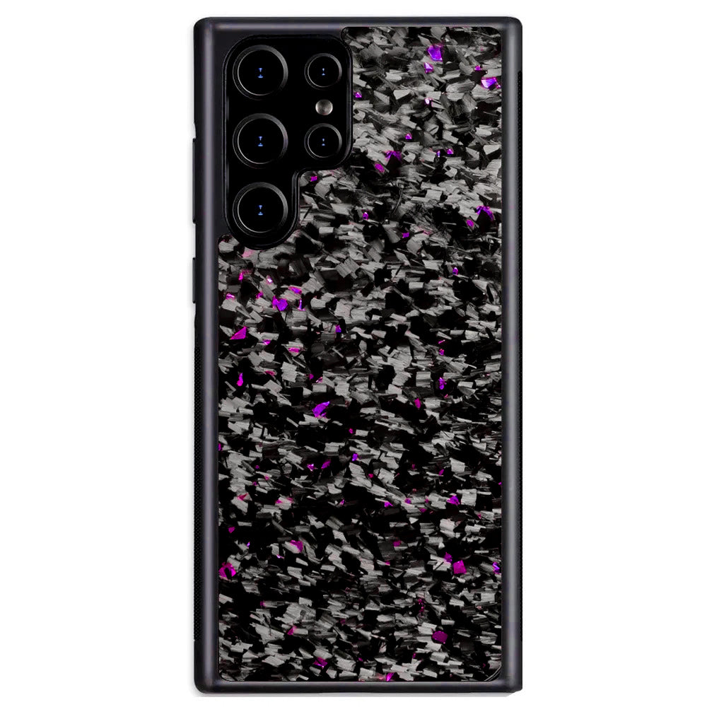 Purple Fragment  | Forged Carbon Fiber | Samsung Case | IMPACT SERIES
