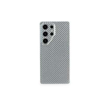White Normal Carbon | Samsung Case | SQUELETON SERIES
