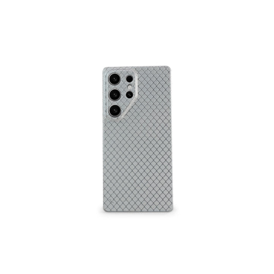 White Hexa Carbon | Samsung Case | SQUELETON SERIES